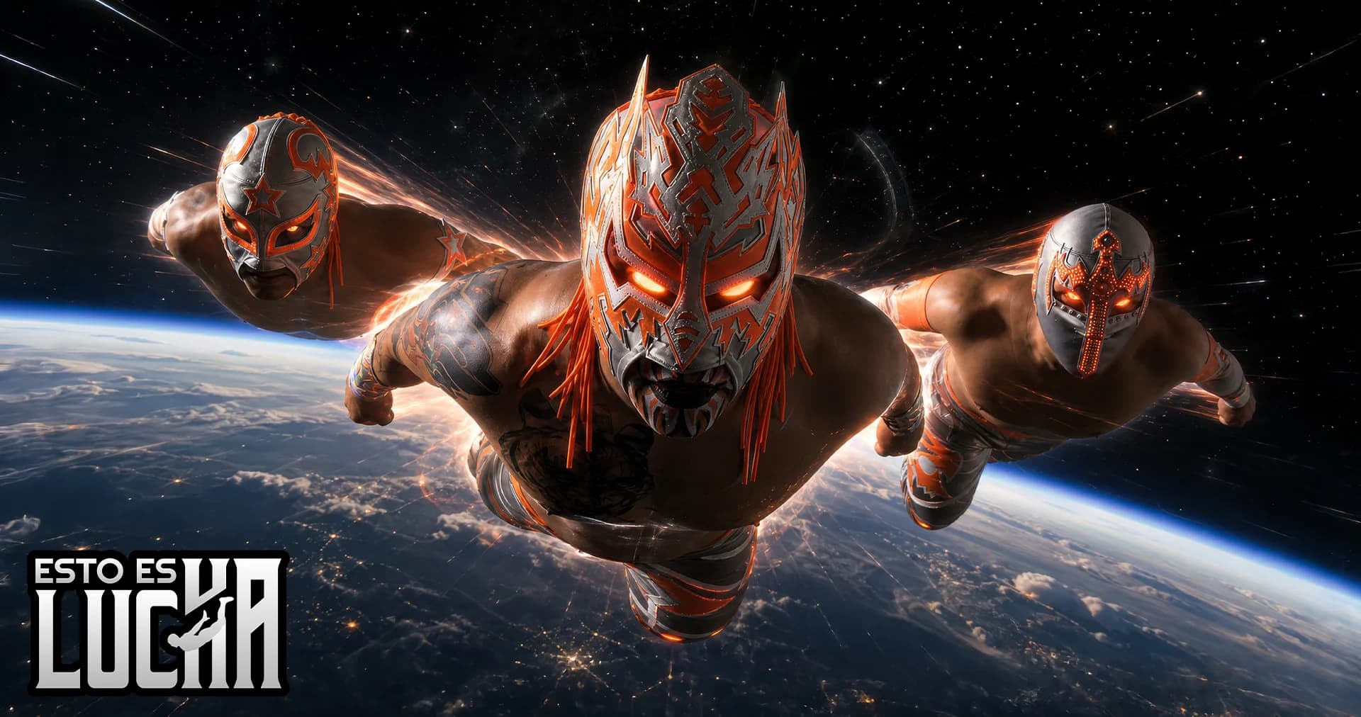 Esto Es Lucha — luchadores en vuelo cósmico